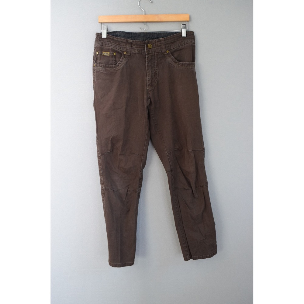 Kuhl Kanvus Jean 32 X 30 Pants Brown Cotton Stretch Canvas Articulated Workwear